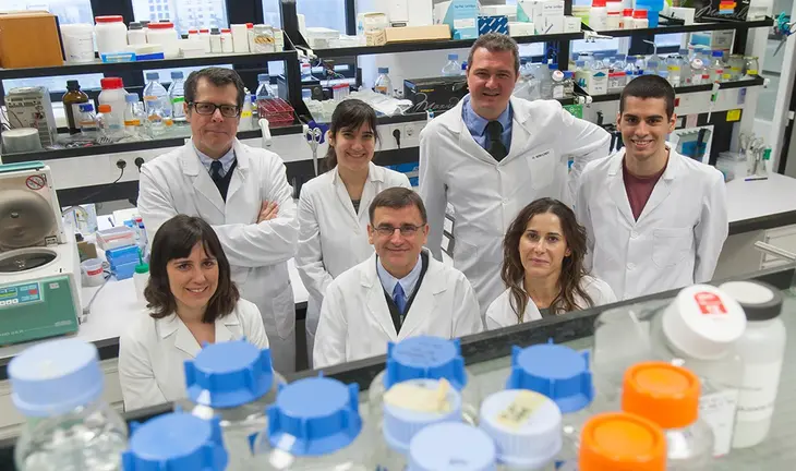 El equipo de investigación dirigido por el doctor Antonio Fontanellas en el CIMA de Navarra. MUTUA MADRILEÑA