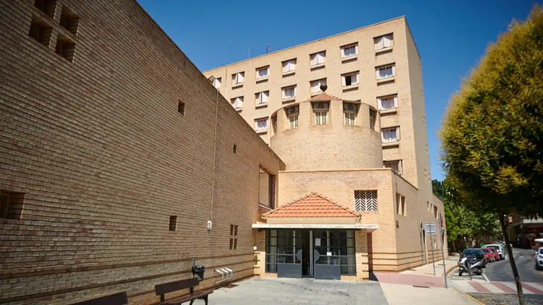 La residencia “Casa de Misericordia” de Tudela cerrada a visitas por el rebrote de coronavirus. PABLO LASAOSA