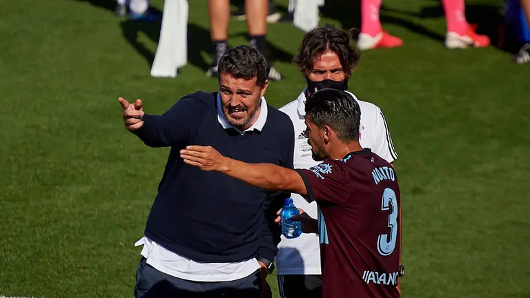 Partido entre Osasuna y Celta correspondiente a la jornada número 36 jugado en el estadio de El Sadar de Pamplona. MIGUEL OSÉS