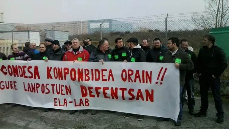 Manifestaciones de la plantilla del Grupo Condesa en 2017. ARCHIVO