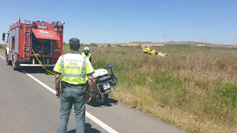 Accidente de tráfico en Viana GUARDIA CIVIL