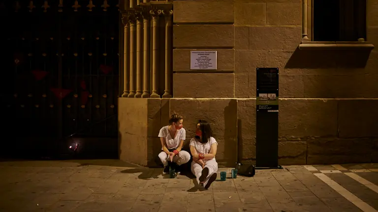 Pobre de mi en Pamplona con San Fermín de 2020 cancelado por la crisis del coronavirus. PABLO LASAOSA