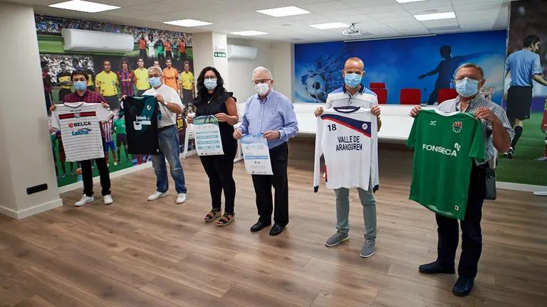 Presentación de los play-offs de ascenso a Segunda División B y a Segunda División de fútbol sala. MIGUEL OSÉS