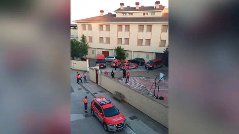 Patrullas intervienen en una pelea en el centro de menores de Marcilla POLICÍA FORAL