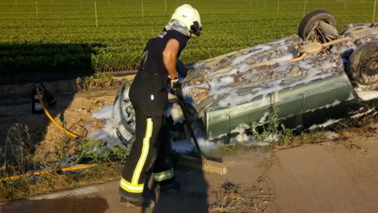 Accidente de tráfico en Falces BOMBEROS DE NAVARRA
