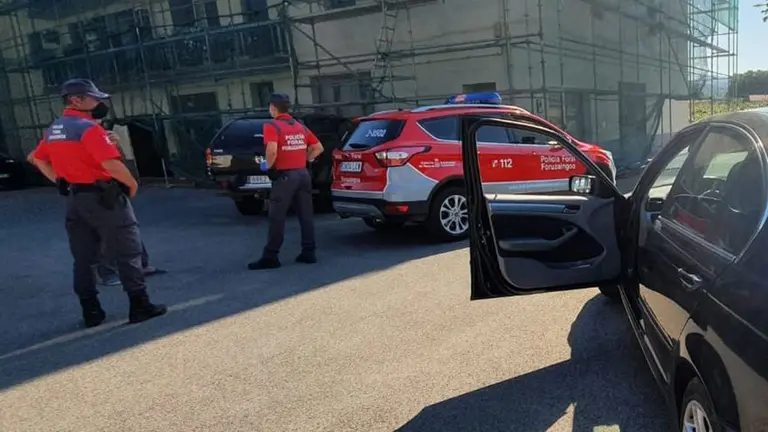 Intervención policial en Bera POLICÍA FORAL