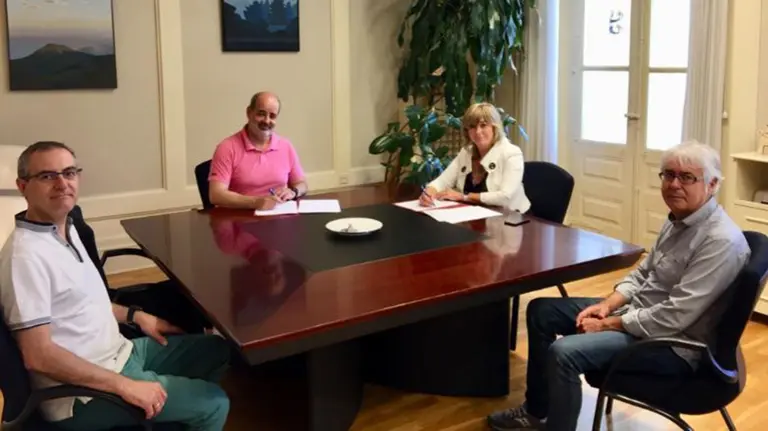 Gabriel María Rubio, Alberto Arriazu, Ana Ollo y José Miguel Gastón GOBIERNO DE NAVARRA