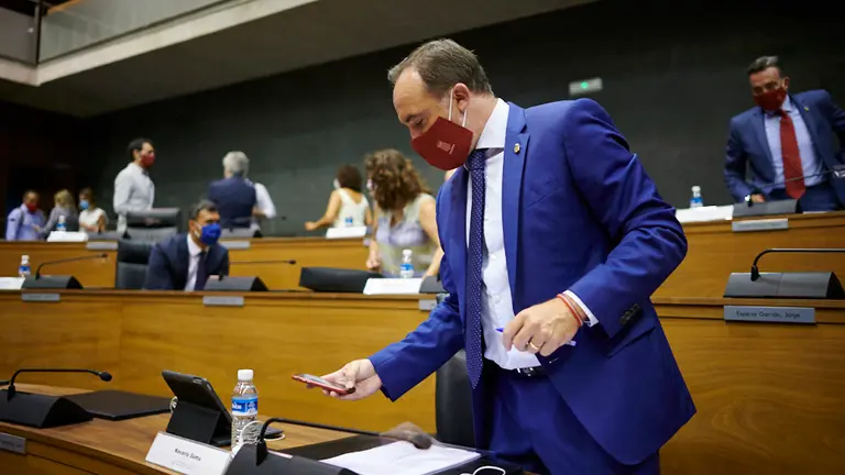 Javier Esparza, de Navarra Suma en en Parlamento. PABLO LASAOSA