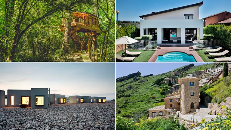 Varios de los alojamientos de lujo rurales en Navarra