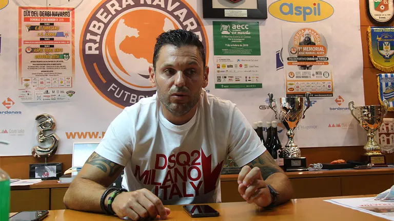 Samuel Pozos, director deportivo del Ribera Navarra. RIBERA NAVARRA