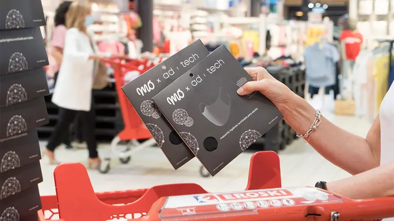 Eroski comercializa la primera mascarilla que inactiva el virus de la covid-19 - MITXI MIGUEL CALVO ALEJO (EP)