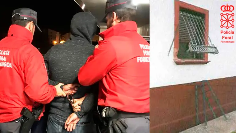 Agentes de la Policía Foral detienen a dos personas como presuntos autores de un delito de robo con fuerza en una vivienda