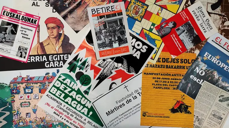 Muestra de algunos de los documentos que forman parte de la donación. GOBIERNO DE NAVARRA