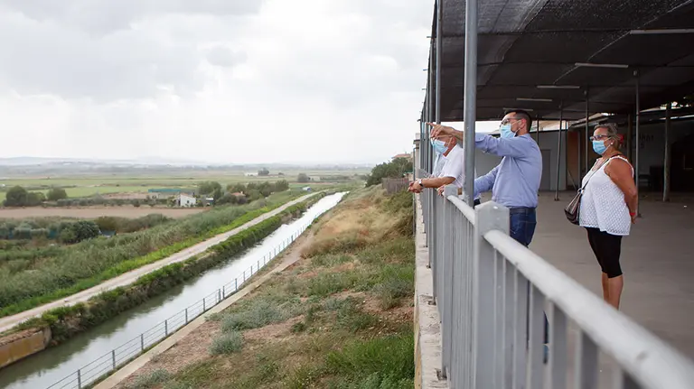 Vista al mirador desde el que se observa la zona donde se construirá el paseo