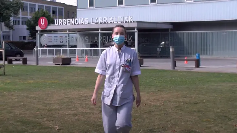 Enfermera del Complejo Hospitalario de Navarra. ARCHIVO