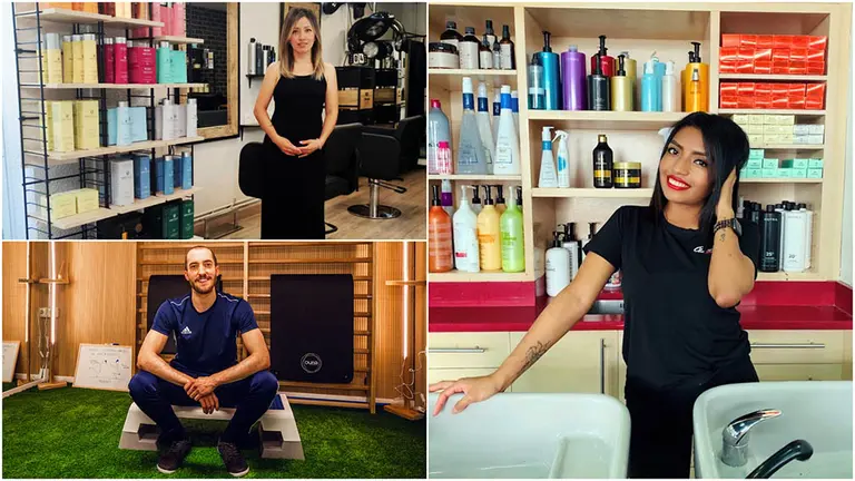 Algunos de los jóvenes emprendedores en Navarra. CEDIDAS