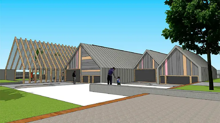 Imagen del diseño de la Escuela Infantil de Lezkairu. AYUNTAMIENTO DE PAMPLONA