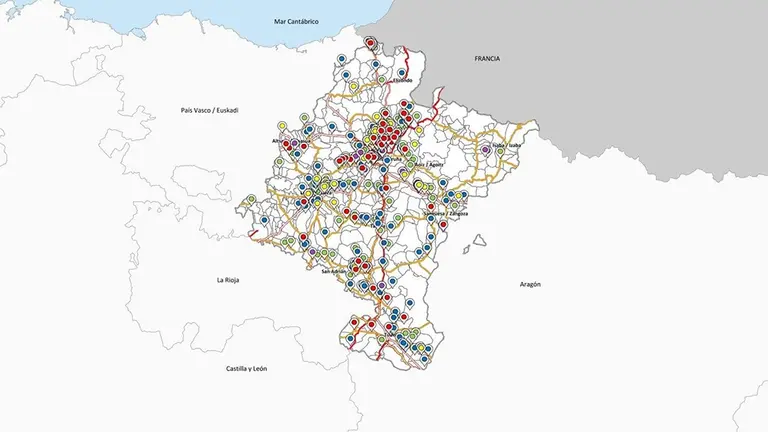 Mapa de Fosas de Navarra. GOBIERNO DE NAVARRA