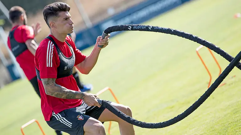 Segunda sesión de entrenamiento de Osasuna en Tajonar en el inicio de la pretemporada 2020-2021 sin Jagoba Arrasate, confinado por Covid. CA OSASUNA (4)