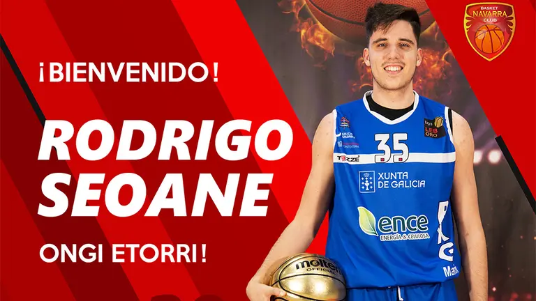 El Baket Navarra anuncia el fichaje de Rodrigo Senoane a través de sus redes sociales. BASKET NAVARRA