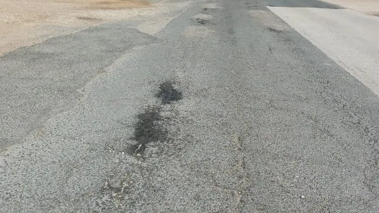 Estado actual de la calle Camino de Mirabate en Allo. GOBIERNO DE NAVARRA