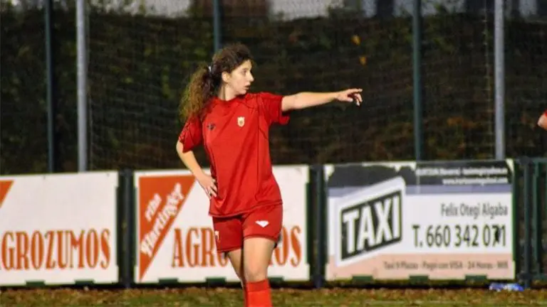 Ana Muruzábal, pamplonesa estudiando en Iowa con una beca de fútbol. CEDIDA