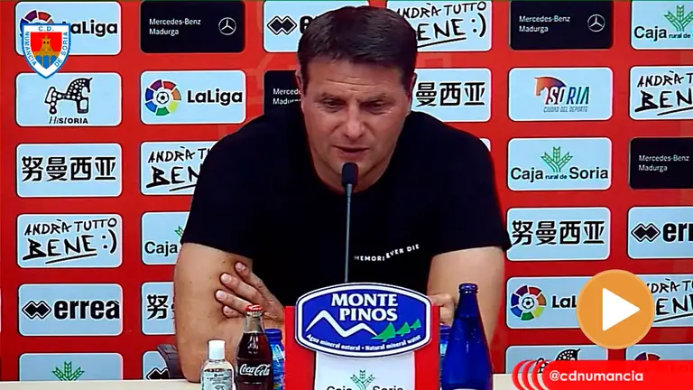 César Palacios en su despedida como director deportivo del Numancia (player)