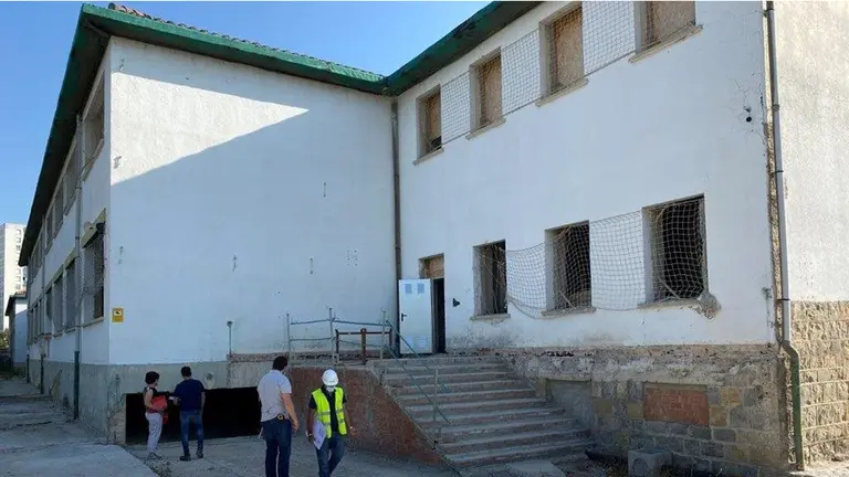 Imagen del Centro de San José durante unas obras efectuadas. GOBIERNO DE NAVARRA