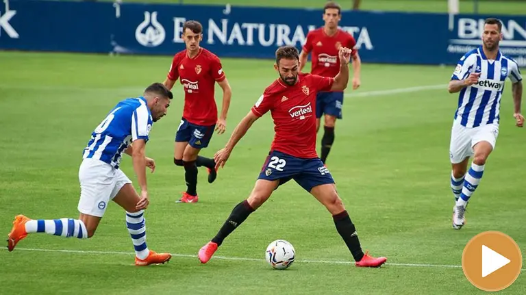 Partido amistoso de Osasuna frente al Alavés en Tajonar (player) MIGUEL OSÉS