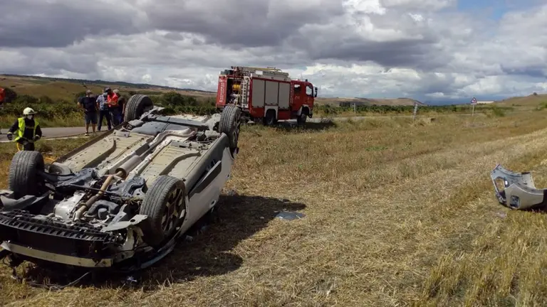 Accidente de tráfico en Falces BOMBEROS DE NAVARRA