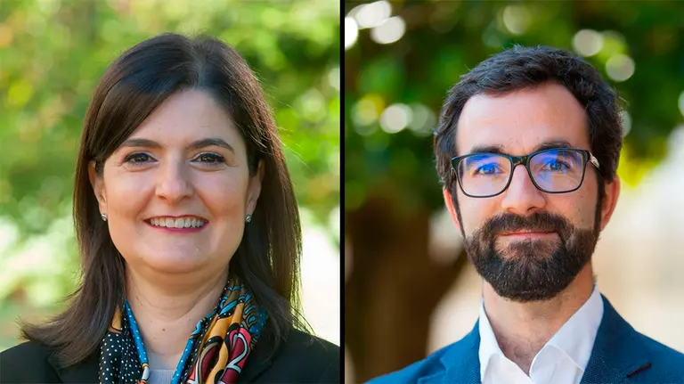 Sonia Rivas y Hérctor García de Diego, que participarán en un curso de la Universidad de Navarra CEDIDA