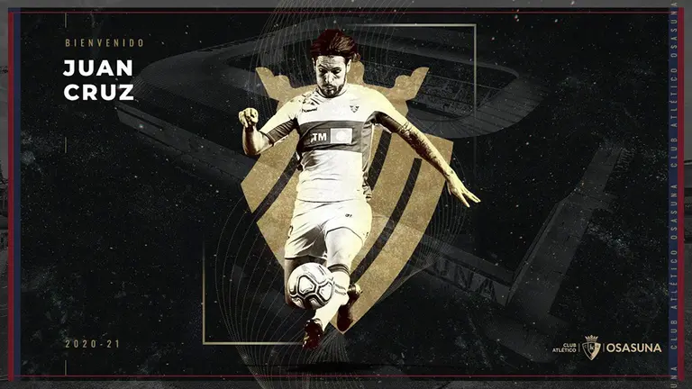 Juan Cruz, nuevo jugador del Club Atlético Osasuna. C.A.OSASUNA