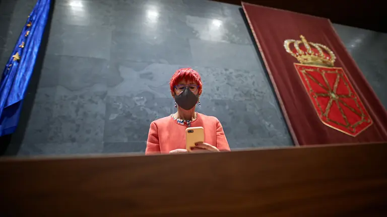 Comparecencia en el Parlamento de Navarra de la consejera de Salud Santos Indurain para que informe sobre las lineas de trabajo y quedidas que se estan implantando en la Atencion Primaria de Navarra. MIGUEL OSÉS