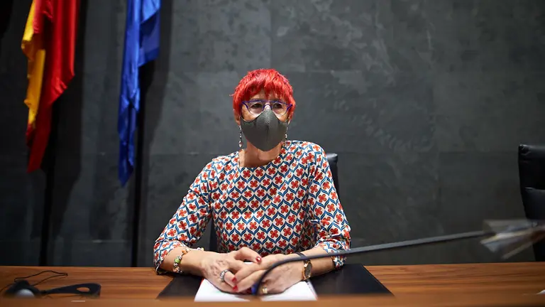 Comparecencia en el Parlamento de Navarra de la consejera de Salud Santos Indurain para que informe sobre las lineas de trabajo y quedidas que se estan implantando en la Atencion Primaria de Navarra. MIGUEL OSÉS