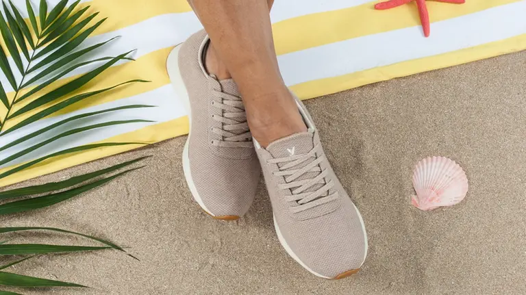 Zapatillas hombre Beige de YUCCS hechas con lana merina. CEDIDA