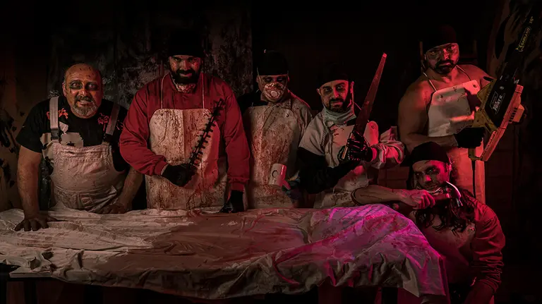 Fotografía con personajes de la anterior edición de ‘No Exit Horror Nights’. CEDIDA