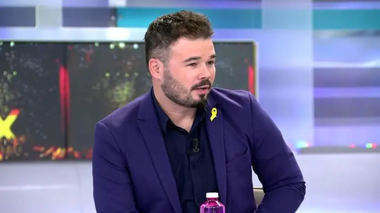 Gabriel Rufián en &#39;El programa de AR&#39;. MEDIASET