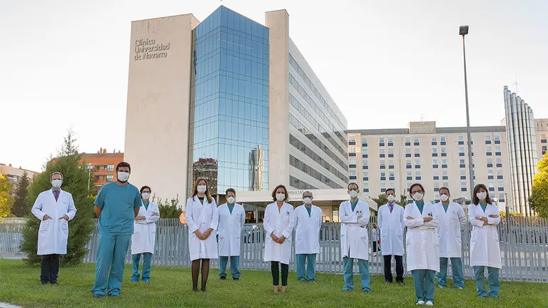 Equipo investigador Clinica Universidad de Navarra del tratamiento antiviral. CLÍNICA UNIVERSIDAD DE NAVARRA