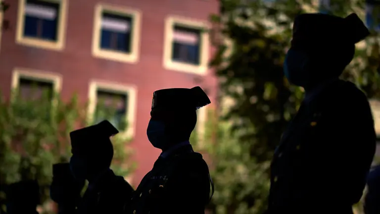 La directora general de la Guardia Civil, María Gámez, visita la Comandancia de Navarra. Mantendrá una reunión con los mandos de la zona, jefe de la comandancia y representantes de todas las escalas. MIGUEL OSÉS