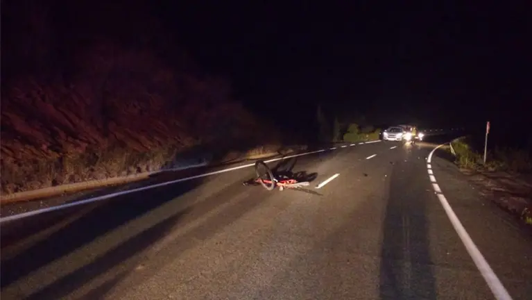 Atropello mortal de un ciclista, vecino de Ujué, en San Martín de Unx POLICÍA FORAL