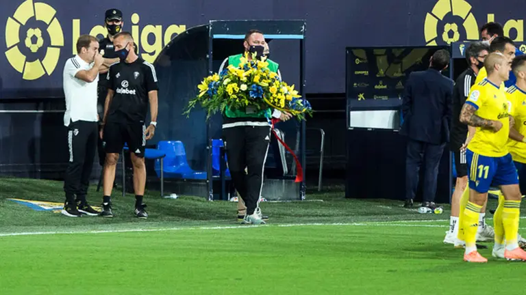 Primer partido de la temporada 20-21 entre Cádiz y Osasuna disputado en el estadio Ramón de Carranza con victoria para el equipo rojillo. Joaquin Corchero / AFP7