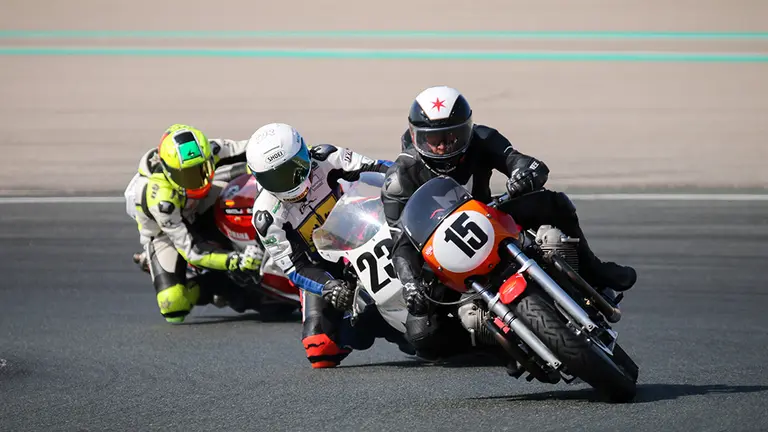 Una prueba de velocidad en el Circuito de Navarra en Los Arcos. Cedida.