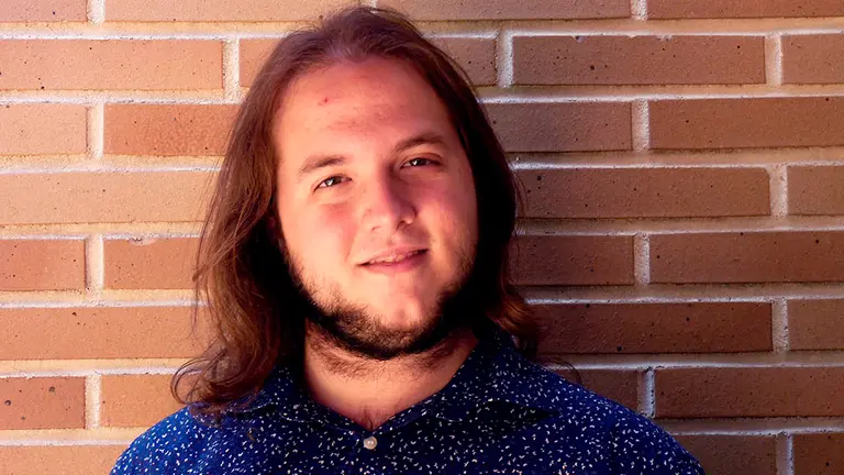 El vicepresidente segundo del Consejo de Estudiantes Universitarios de España (Ceune) Oskar Fernández Luzuriaga en Navarra donde ha asegurado que &#34;no se puede permitir que siga habiendo estudiantes que no puedan acceder en igualdad de condiciones a su derecho a la educación superior&#34;. EFE/ Oskar Fernández