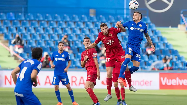 Partido de la 2ª jornada de LaLiga 2020-2021 disputado entre Getafe y Osasuna en el coliseo Alfonso Pérez.  CA OSASUNA (10)