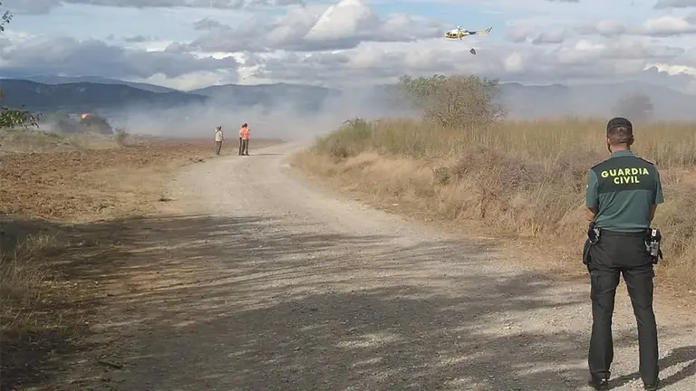 Incendio en Lumbier.