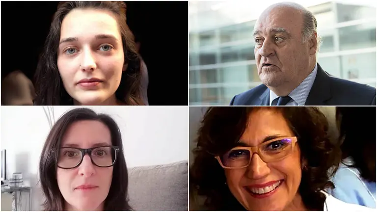 De izquierda a derecha y de arriba a abajo: Ana Ramírez García-Mina, Joaquín Galve Sauras, Elisa Ferrer Bonet y Milagros Jurado Rumí.