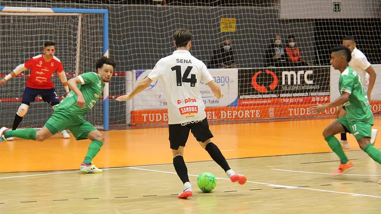 Derbi entre los dos equipos navarros en la Primera diviisón de la Lnfs. @RiberaNavarraFS