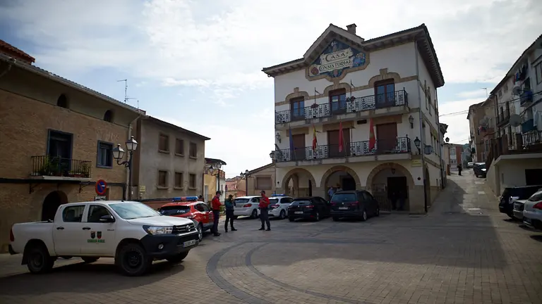 La localidad navarra de Funes se prepara para entrar en el confinamiento desde este miercoles por el elevado numero de casos por coronavirus. MIGUEL OSÉS