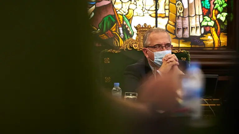 Enrique Maya, alcalde de Pamplona. PABLO LASAOSA