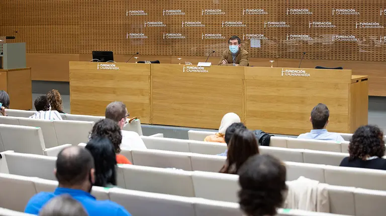 El consejero Eduardo Santos en la inauguración de las jornadas. - GOBIERNO DE NAVARRA